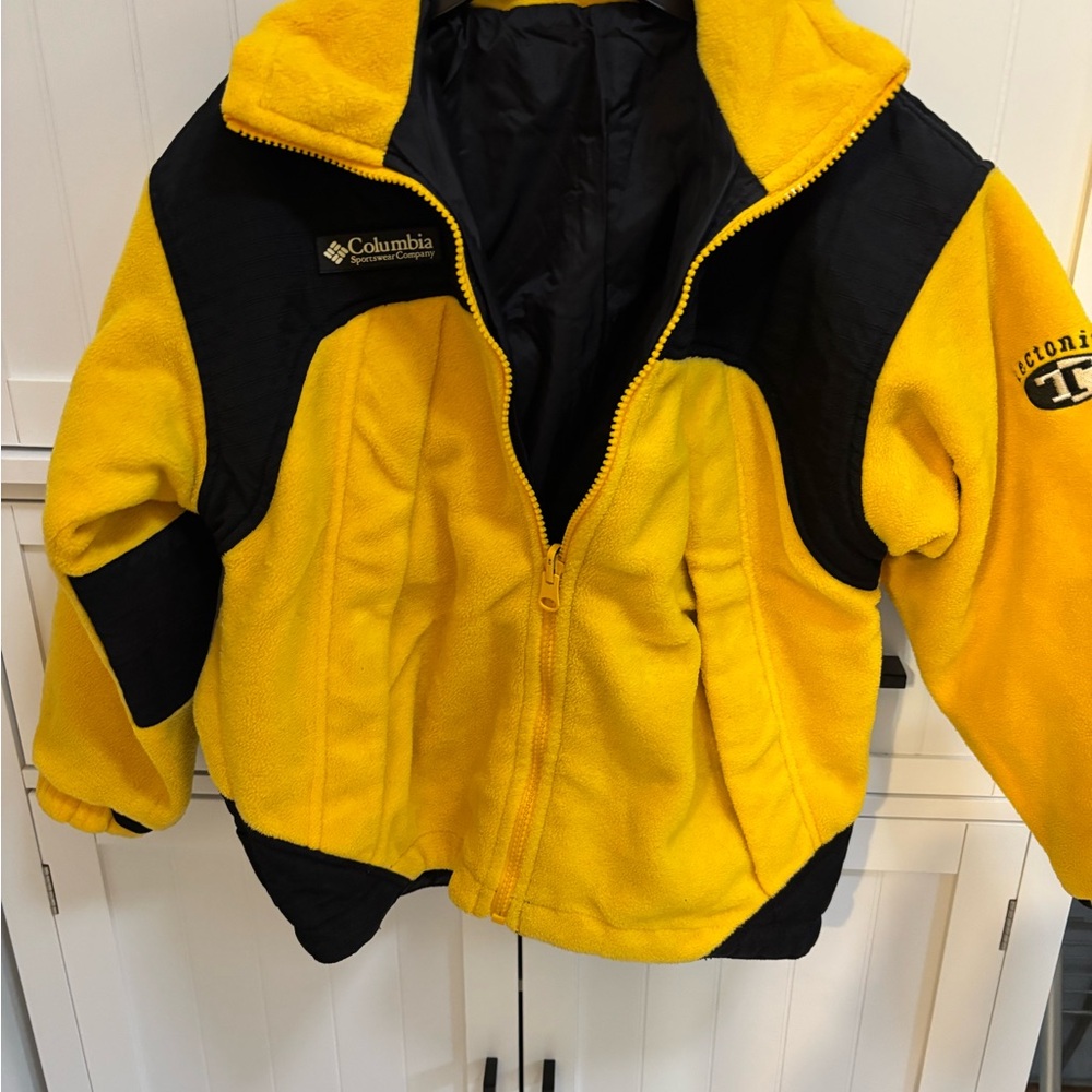 Columbia Kids Reversible Jacket in Yellow and Black
